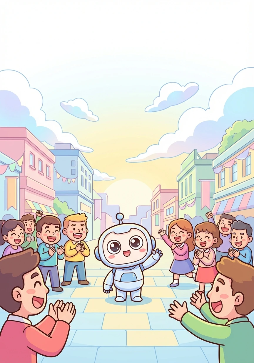 经过智芯的努力，星光城成功度过了暴雨危机。人们纷纷感谢智芯的守护，称赞它是真正的英雄。