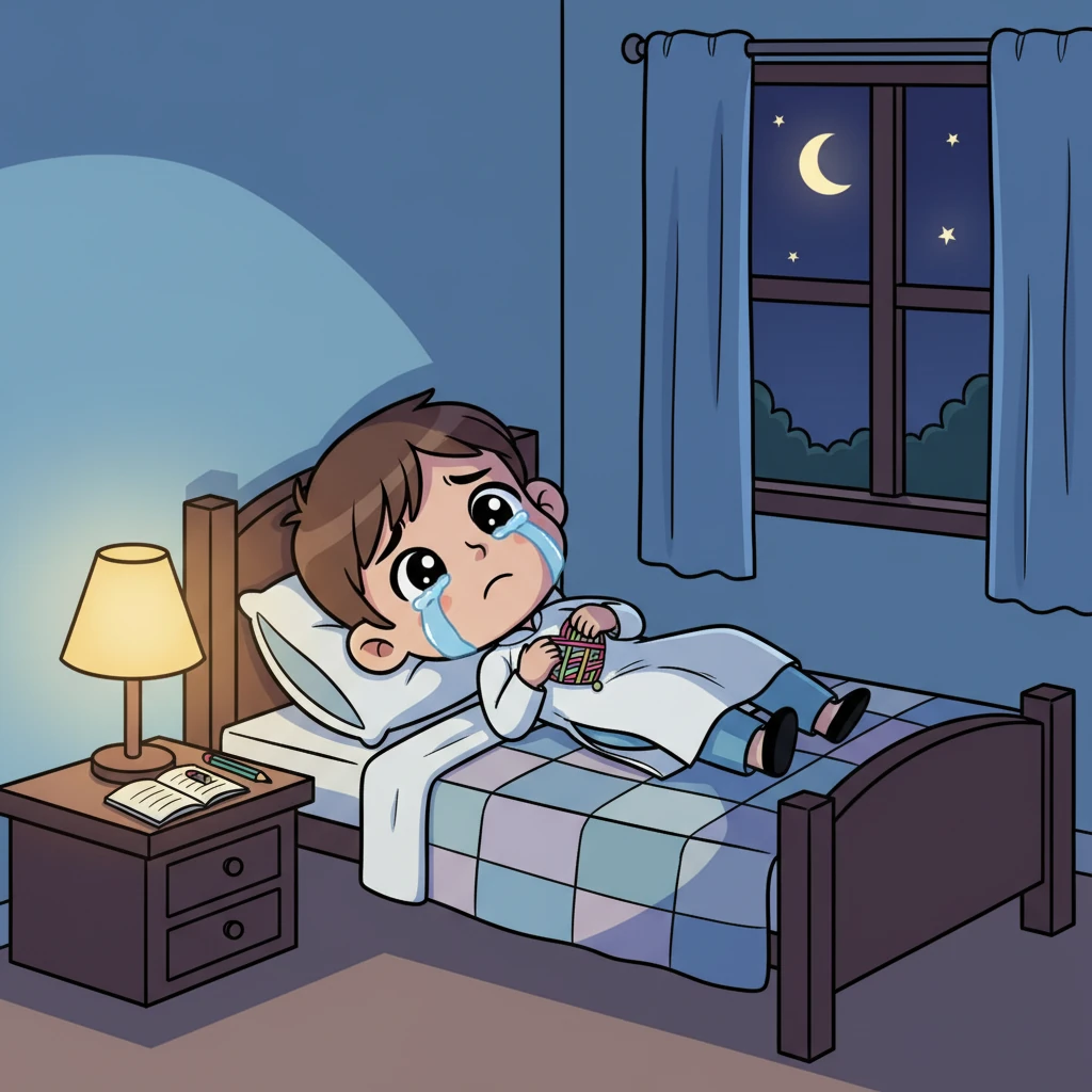 Đêm đó, Minh nằm trằn trọc trên giường, những lời nói ấm áp của cô giáo cứ văng vẳng bên tai. Một cảm xúc lạ dâng trào, vừa xúc động vừa hối hận, nước mắt cậu lăn dài trên má. Cuối cùng, có người đã nhìn thấy và chạm đến trái tim cậu.