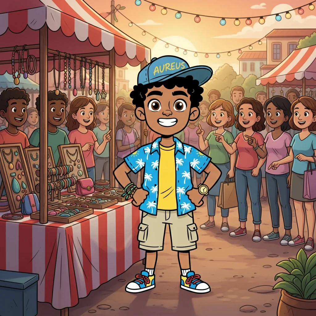 Un evento importante se avecinaba. Aurelio, con su gorra favorita y una manilla que combinaba con todo, se sentía confiado. Sabía que sus productos no eran solo accesorios, sino la representación de un estilo de vida.