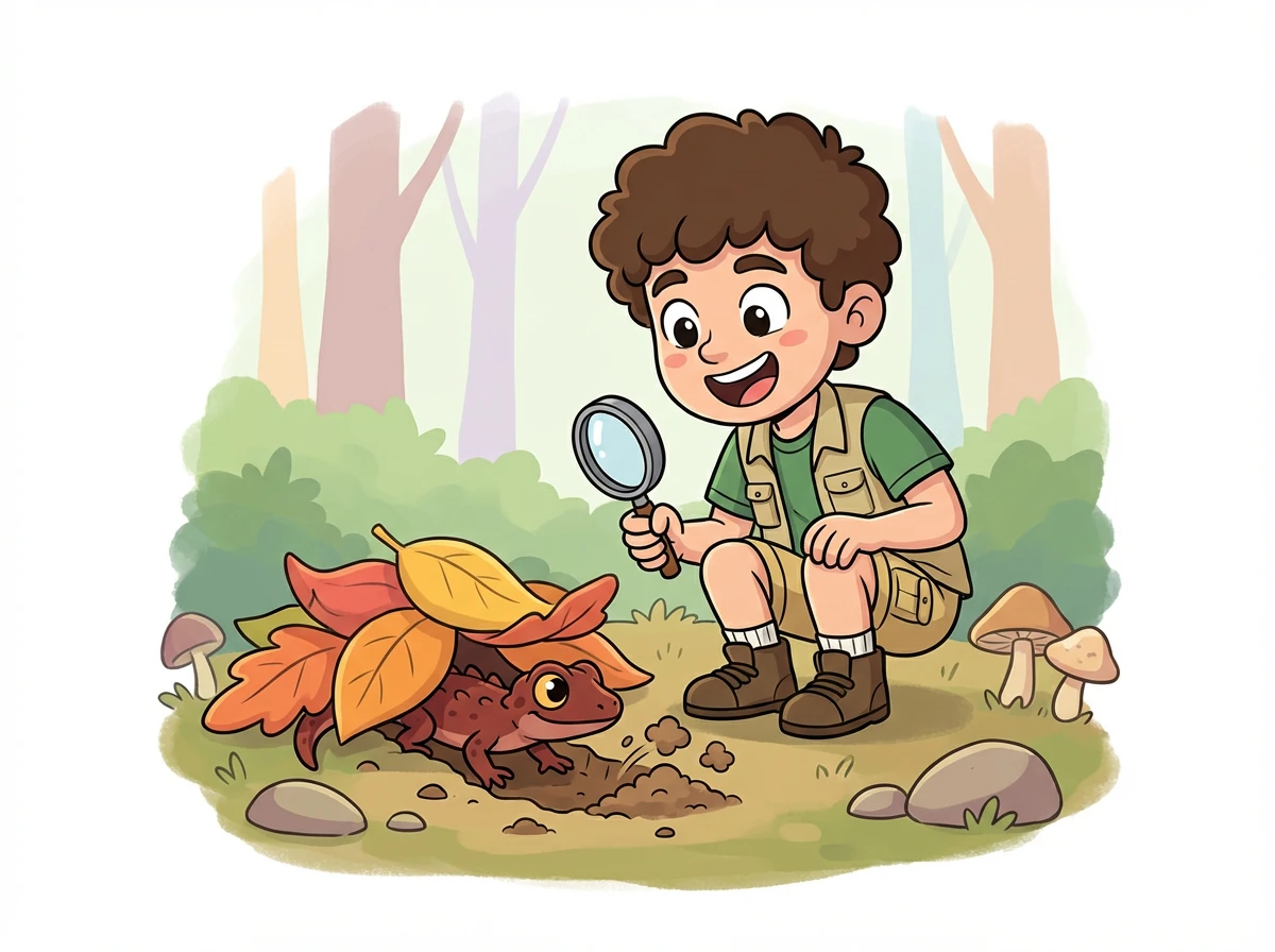 Coco se lance immédiatement dans une exploration passionnante, creusant des tunnels et se cachant sous les feuilles.