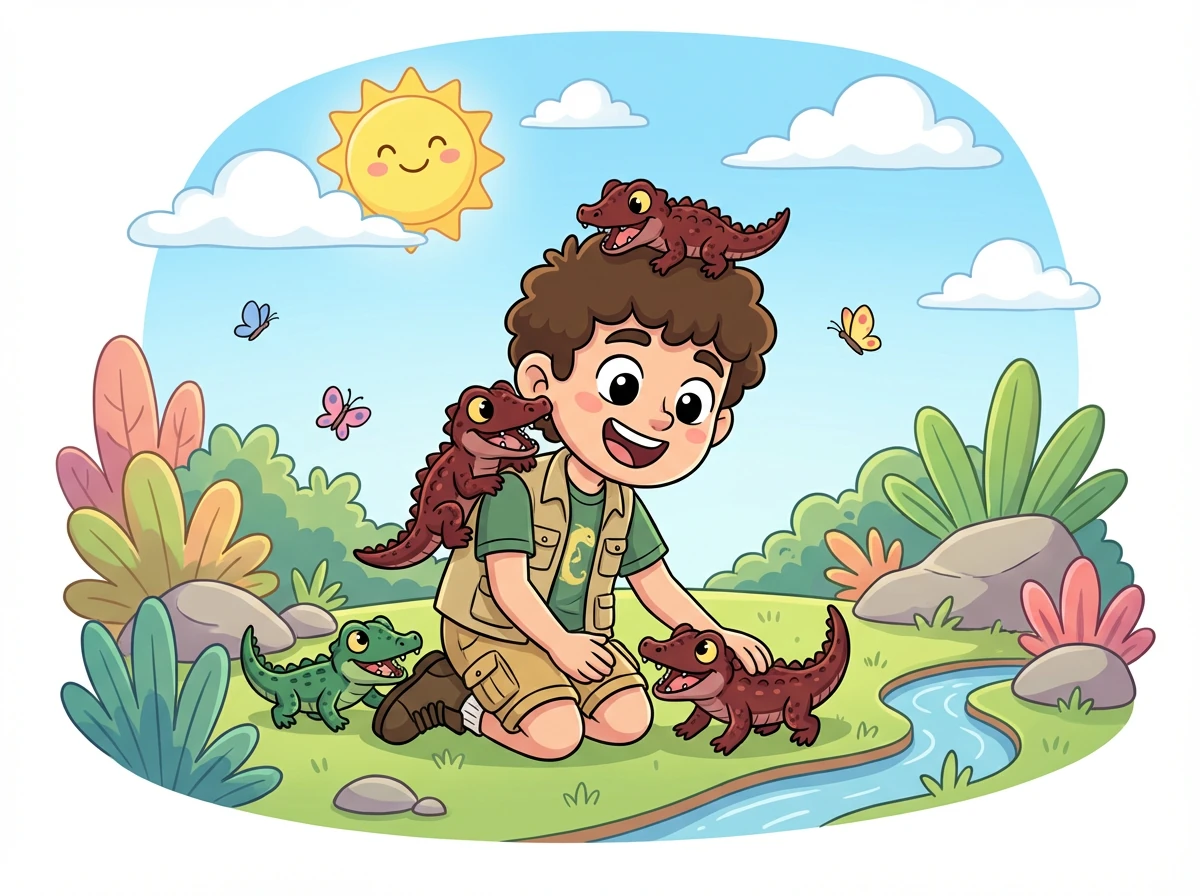 Coco, Noisette et Émeraude acceptent Pépito comme un membre de leur famille. Ils jouent ensemble et se protègent les uns les autres.