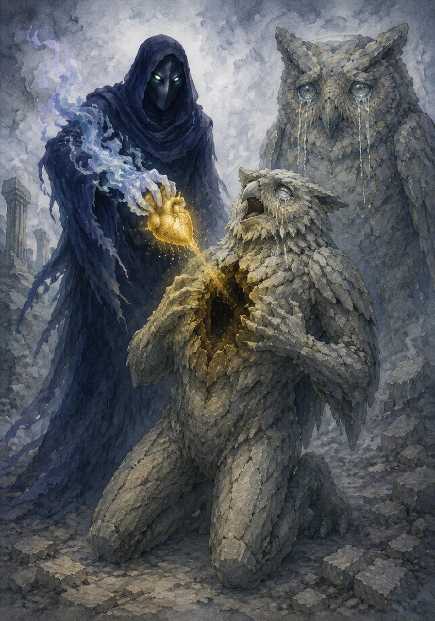 With a brutal, agonizing wrench, the thief ripped the glowing golden heart straight out of Silas’s chest, leaving a ragged, dark void behind. Silas collapsed to his knees, his hands clutching at the sudden, freezing emptiness where his warmth used to be.