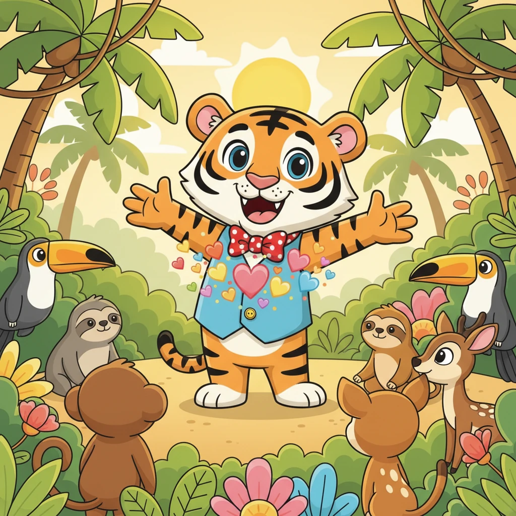 Belang tersenyum gembira, hatinya berbunga-bunga. Dia telah membuktikan kepada semua bahawa kebijaksanaan dan pemikiran kreatif boleh menjadi lebih kuat daripada kekuatan fizikal semata-mata. Sejak hari itu, Belang menjadi inspirasi kepada semua haiwan di hutan.