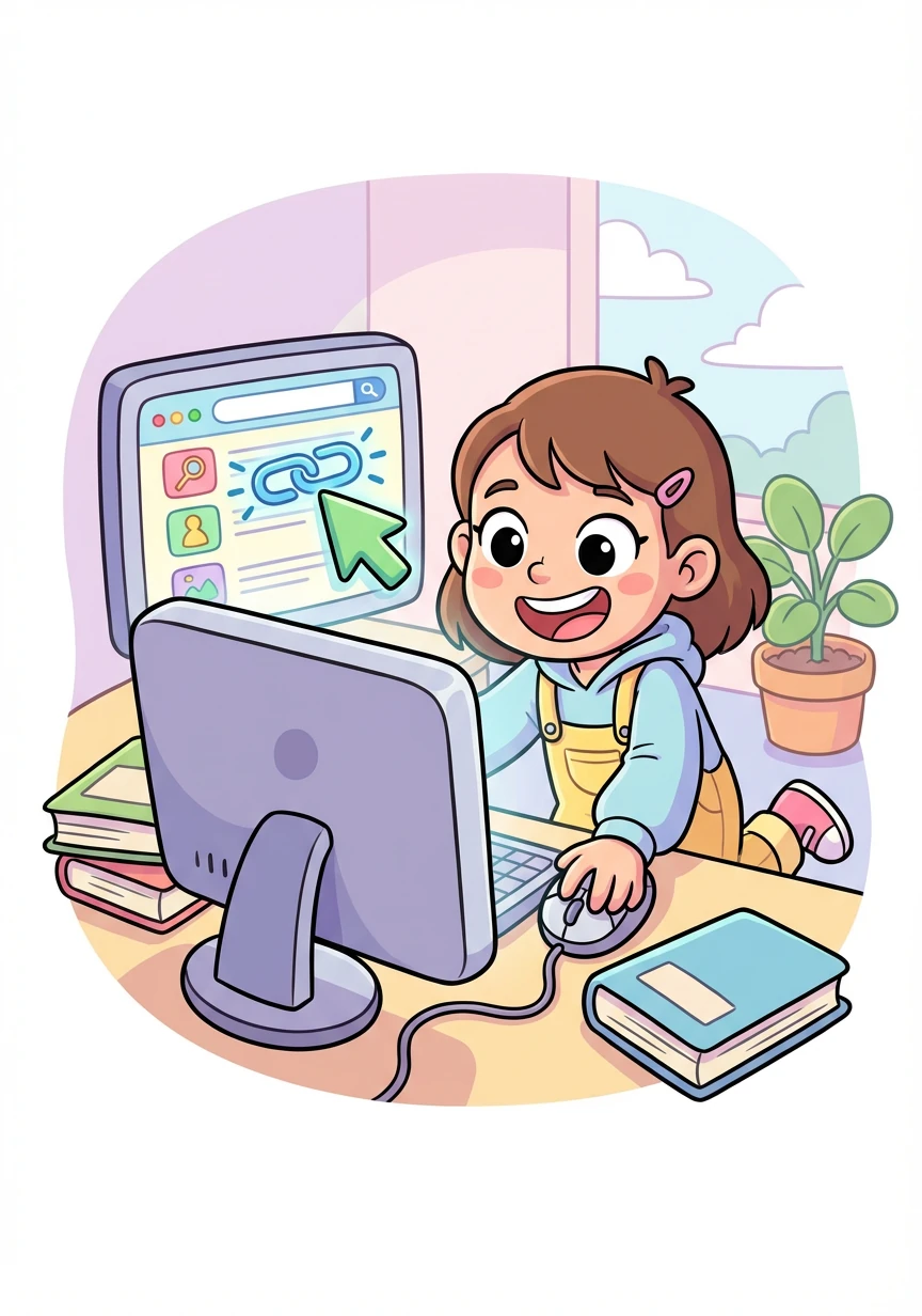 搜索结果出来了！艾米莉亚兴奋地点击了第一篇论文的链接，准备开始阅读。