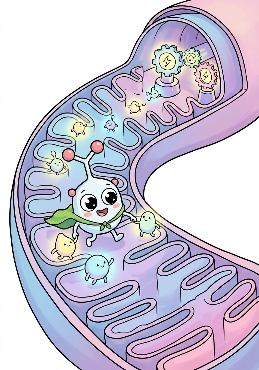 The important molecules from the Citric Acid Cycle Arena were ushered towards the Electron Transport Chain. This was located in the inner membrane folds of the mitochondria. The inner membrane folds are called cristae.