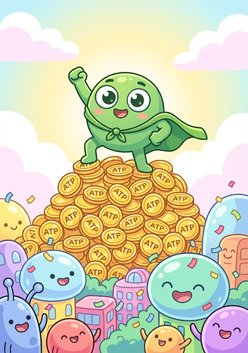 With a mountain of ATP coins, Gluko returned to Cellville a hero. He had successfully completed aerobic respiration, requiring oxygen. If oxygen wasn't present, anaerobic respiration (fermentation) would occur, yielding much less ATP.