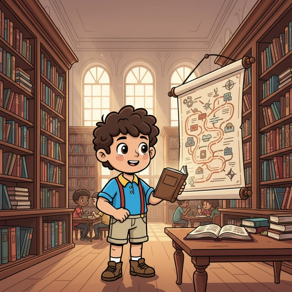 En la biblioteca de la universidad, Isaac explora diferentes libros y recursos. Se maravilla ante la diversidad de enfoques metodológicos, desde el análisis cuantitativo hasta la interpretación cualitativa. La investigación se convierte en un mapa que lo guía.