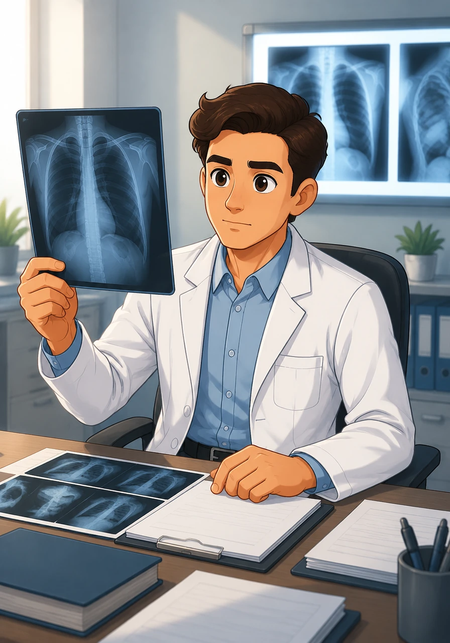 After all the tests were finished, the doctor studied every piece of information with great care. He looked closely at the clear X-ray images, read the blood test reports, and reviewed the initial examination notes. All the puzzle pieces were finally coming together.