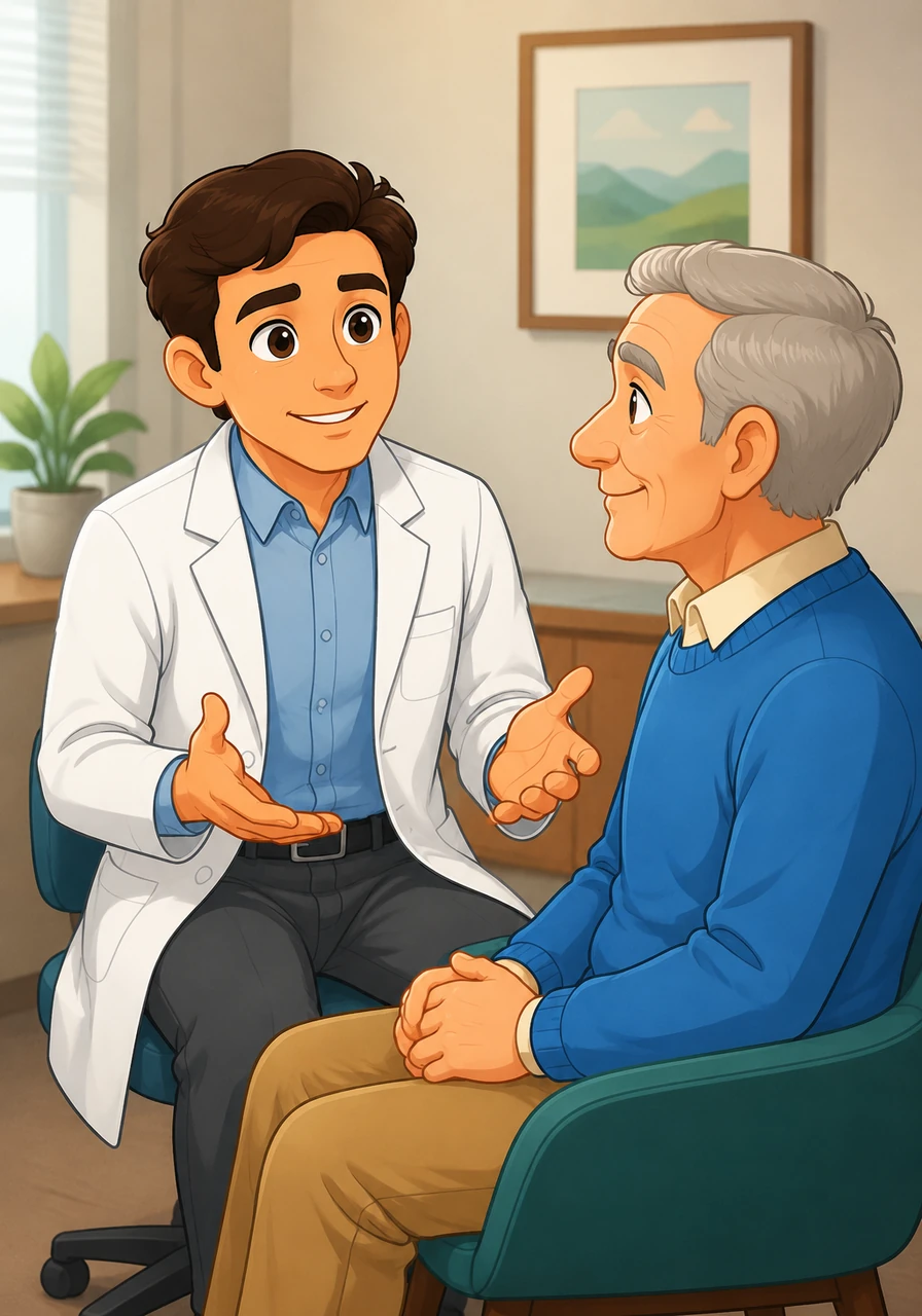 ly, the doctor made an accurate diagnosis and explained it simply. He told Mr. Arthur exactly what was causing the trouble and outlined a clear, straightforward treatment plan. Mr. Arthur felt an immediate wave of relief and gratitude wash over him.