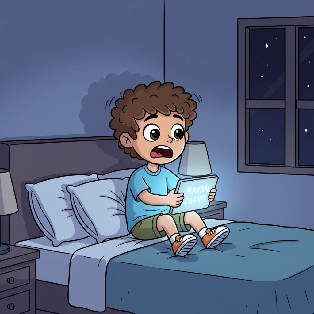 Later, his tablet on his pillow glowed with a new message: "You traded your voice. You no longer need it." Rayan shook his head fiercely, grabbing the tablet. He tried to yell "I DO need it!", but the room remained hushed, amplifying his silent panic. The screen flickered one last, sly message: "Then learn to listen."