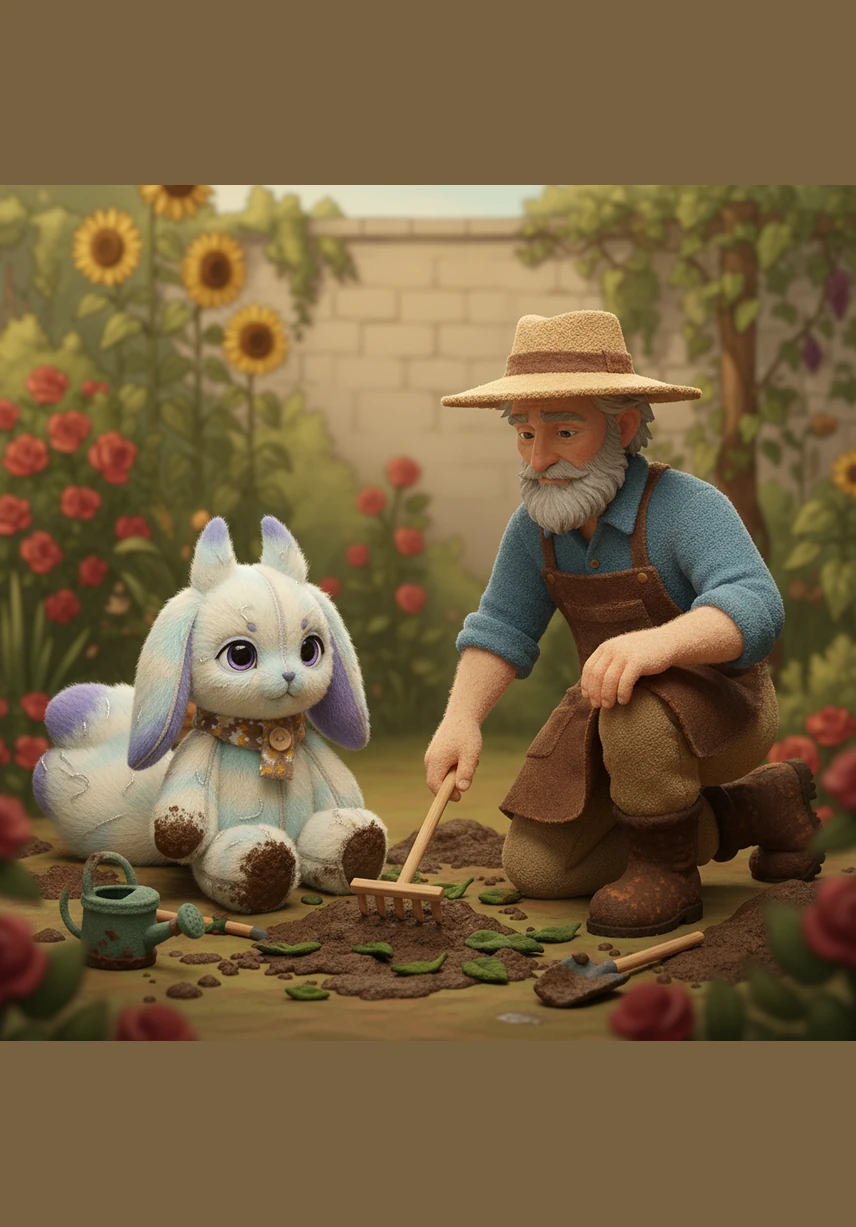 A pair of worn, muddy boots appeared as Elias, the wise old gardener from down the lane, knelt quietly beside her. He didn't offer a scolding, but instead began to gently rake away the soggy debris she had left behind. Nature is a shy guest, he said softly, explaining that one cannot drag her to the table before she is ready.