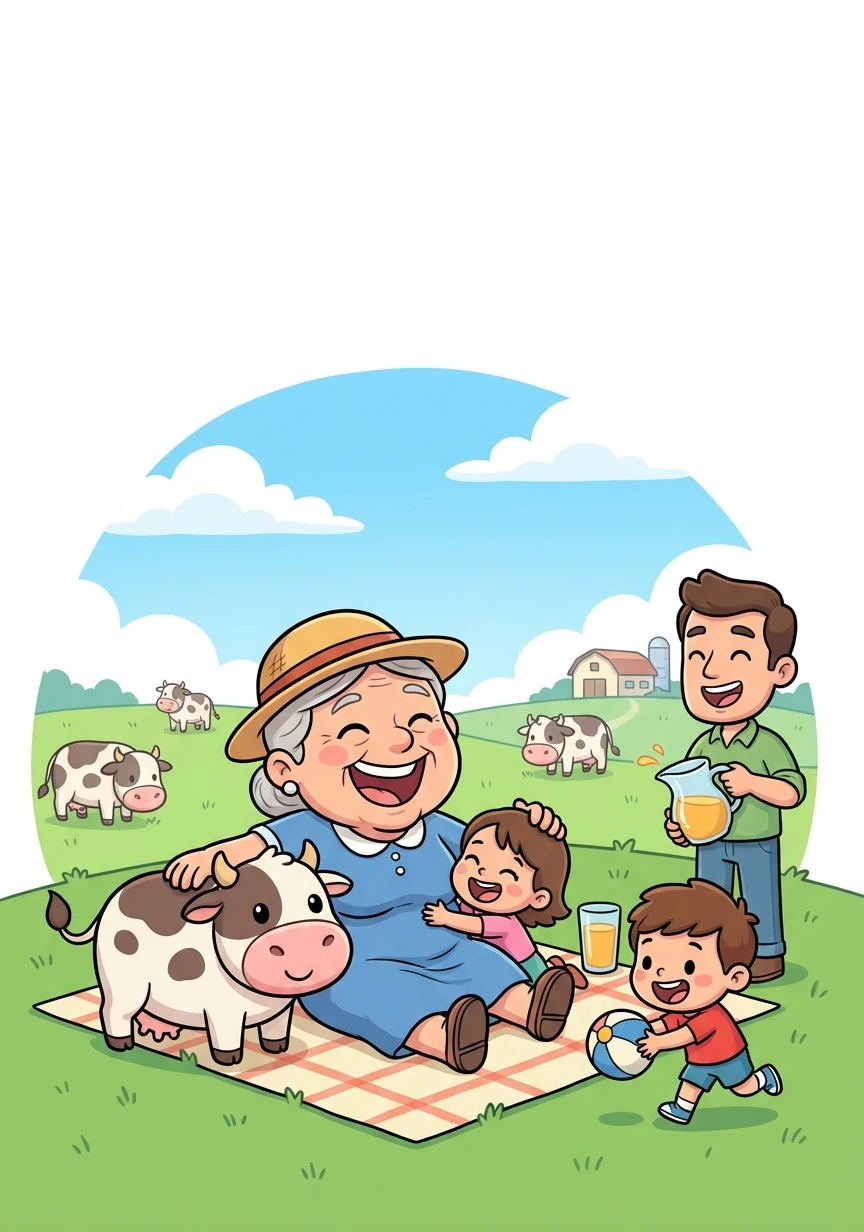 Doña Elena está encantada con MooManager. Ahora tiene más tiempo para cuidar de sus vacas y disfrutar de su familia.
