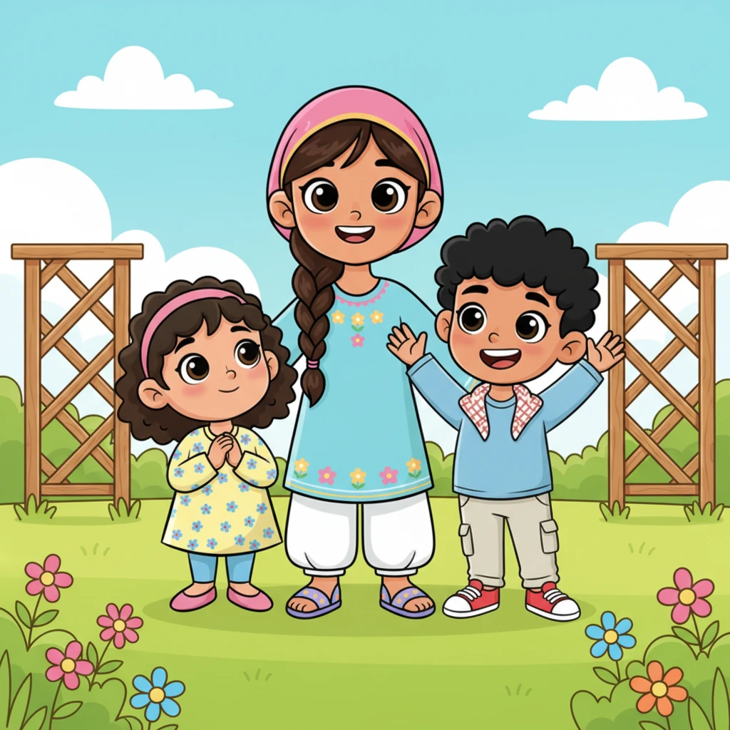 تأثر صفوان بكلام جيهان، وقال بحماس: "أنا أريد أن أتعلم الصلاة بشكل صحيح يا جيهان!" وبصوتها الطفولي العذب، أضافت رزان بعينين واسعتين: "وأنا أيضًا أريد أن أصلي مثلكِ تمامًا!"