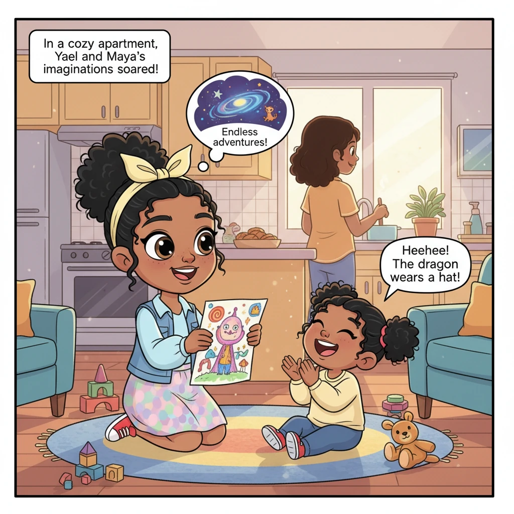 In a cozy apartment, Yael, an 11-year-old with sparkling eyes and a bright smile, giggles with her younger sister, Maya. Their mother, a warm presence