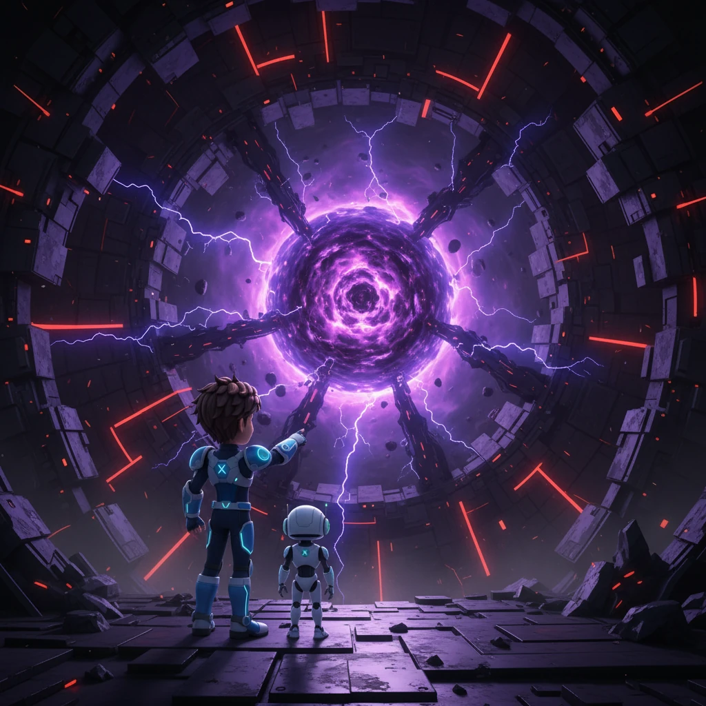 X and Zero navigate through a labyrinthine network of corridors, overcoming intricate traps and more Mavericks. They finally reach the core of Sigma's fortress, a massive chamber pulsating with dark, unstable energy. The air crackles with anticipation, signaling the imminent final battle.