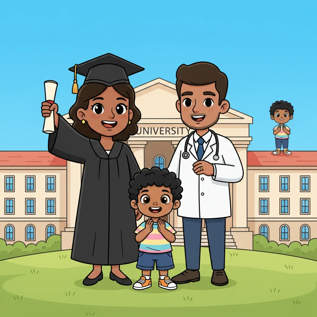 With Emmanuel's unwavering support, Yolanda returns to university, her determination reignited, and graduates with honors as a brilliant doctor. She finds love and happiness again, marrying a kind fellow doctor she met at the hospital, finally building a fulfilling life for herself and her son. Emmanuel watches from afar, a quiet smile of satisfaction on his face, knowing he helped set her on a better path.