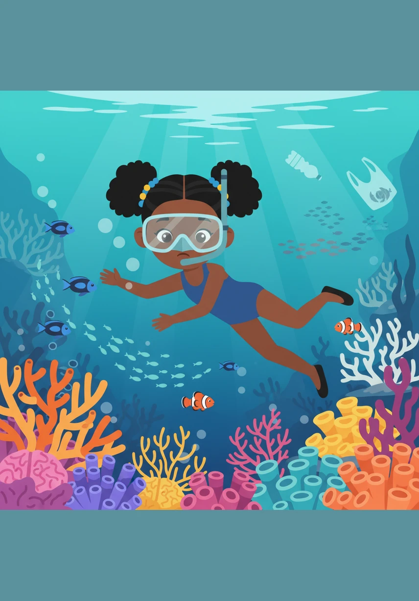 The globe plunges Mila into the Great Barrier Reef in Australia, where she swims among colorful coral and schools of fish. She sees how delicate the underwater world is and learns why we must keep our oceans clean.