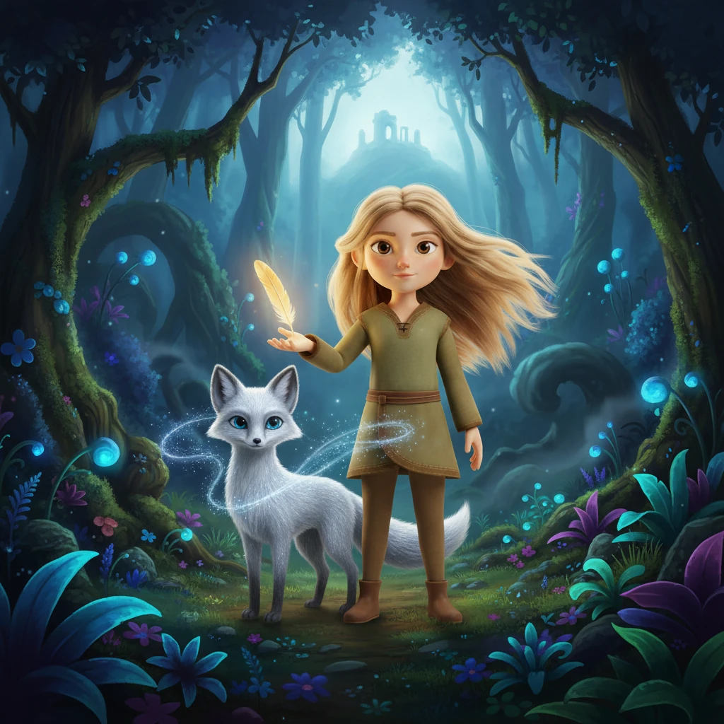 Elara et le Renard d'Argent : Le Secret de la Forêt Enchantée