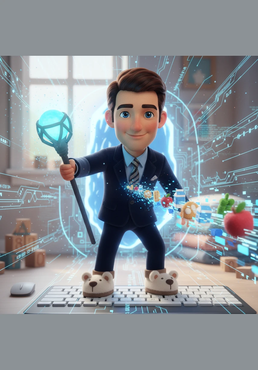 With the final lines of code written, Leo launches his creation into the vast network of the world wide web. Shoppers begin to arrive, their screens lighting up with the vibrant colors of the digital grocery he built from scratch.