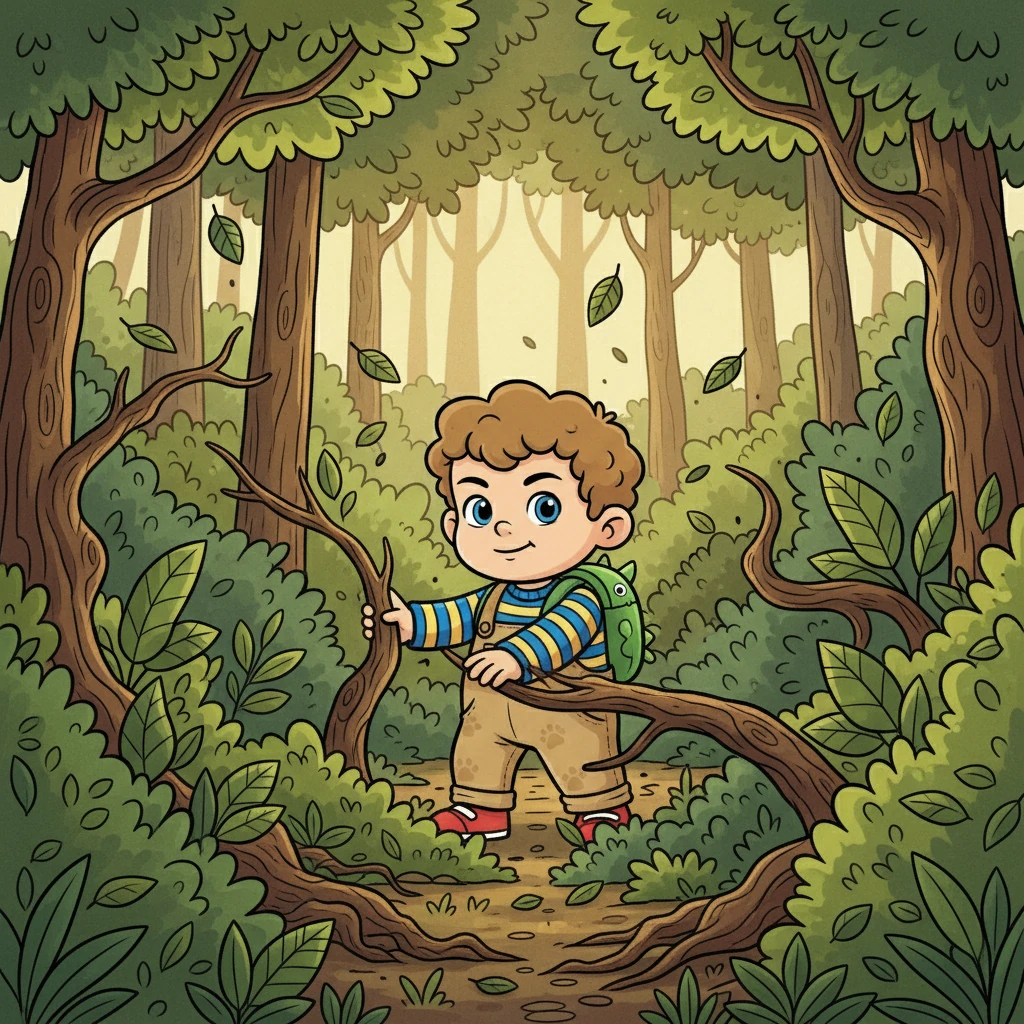 L'aventure continua dans la forêt. Grégoire, petit mais courageux, surmonta les buissons et les branches. Il entendait le bruissement des feuilles, mais pas le miaulement de Neko.