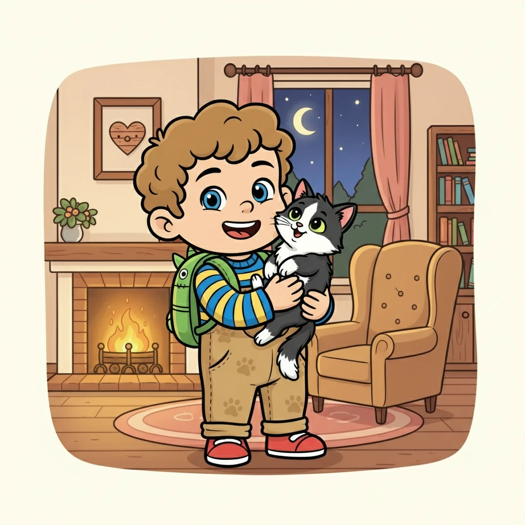 Grégoire, joyeux, rentra chez lui avec Neko. Ils étaient heureux de se retrouver. Cette aventure prouva l'amour et l'importance de l'amitié.