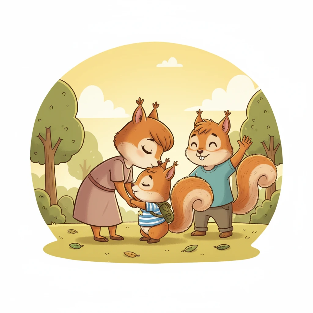 Küçük sırt çantasını hazırlayan Fındık, ailesine veda etti. Annesi onu sevgiyle öptü, babası ise iyi dileklerde bulundu. Fındık, büyük bir cesaretle ormanın derinliklerine doğru yola çıktı.