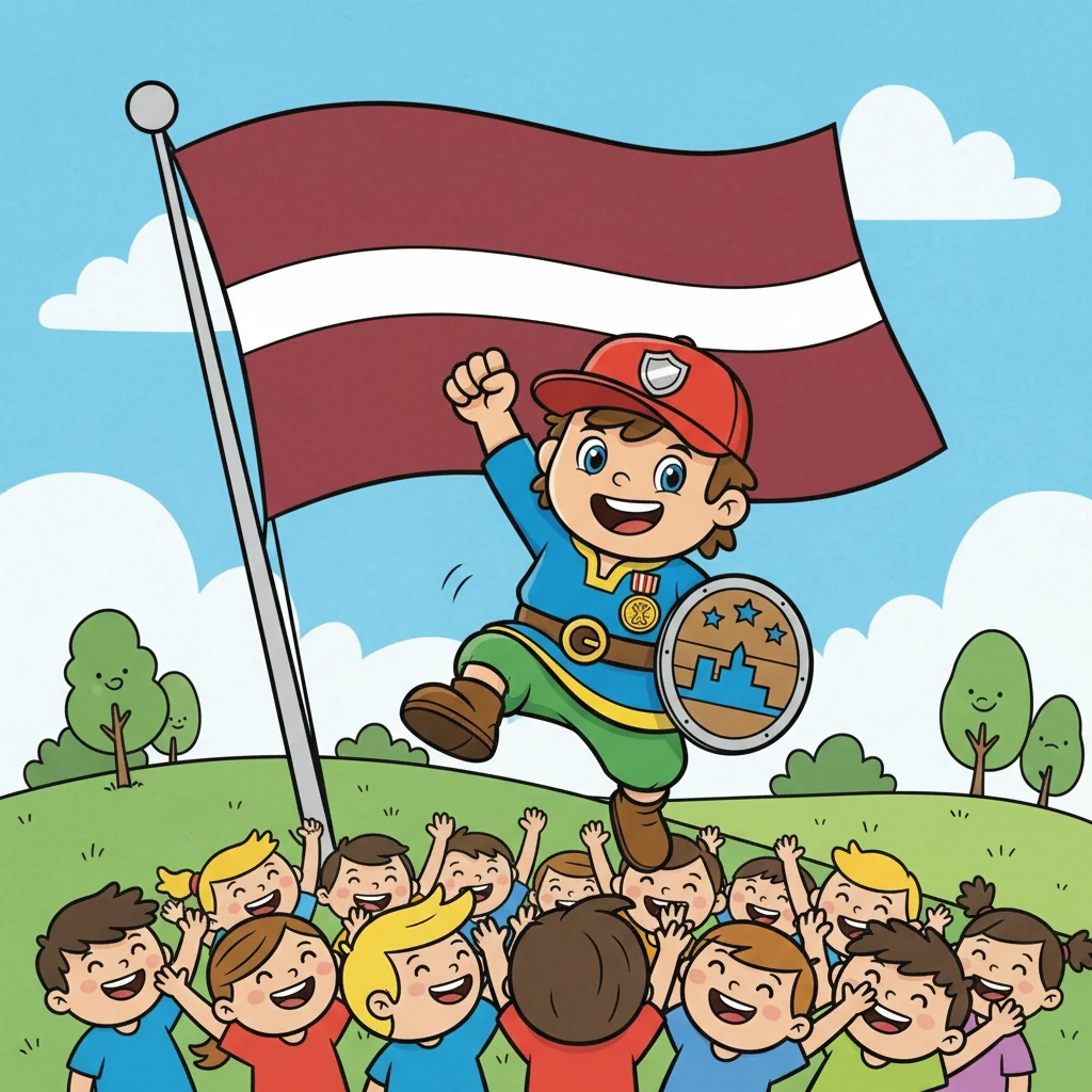 Juris saņēma Lāčplēša kara ordeni par savu varonību. Viņš bija kļuvis par īstu varoni, iedvesmojot nākamo paaudzi. Latvijas karogs plīvoja lepni, simbolizējot brīvību un neatkarību.