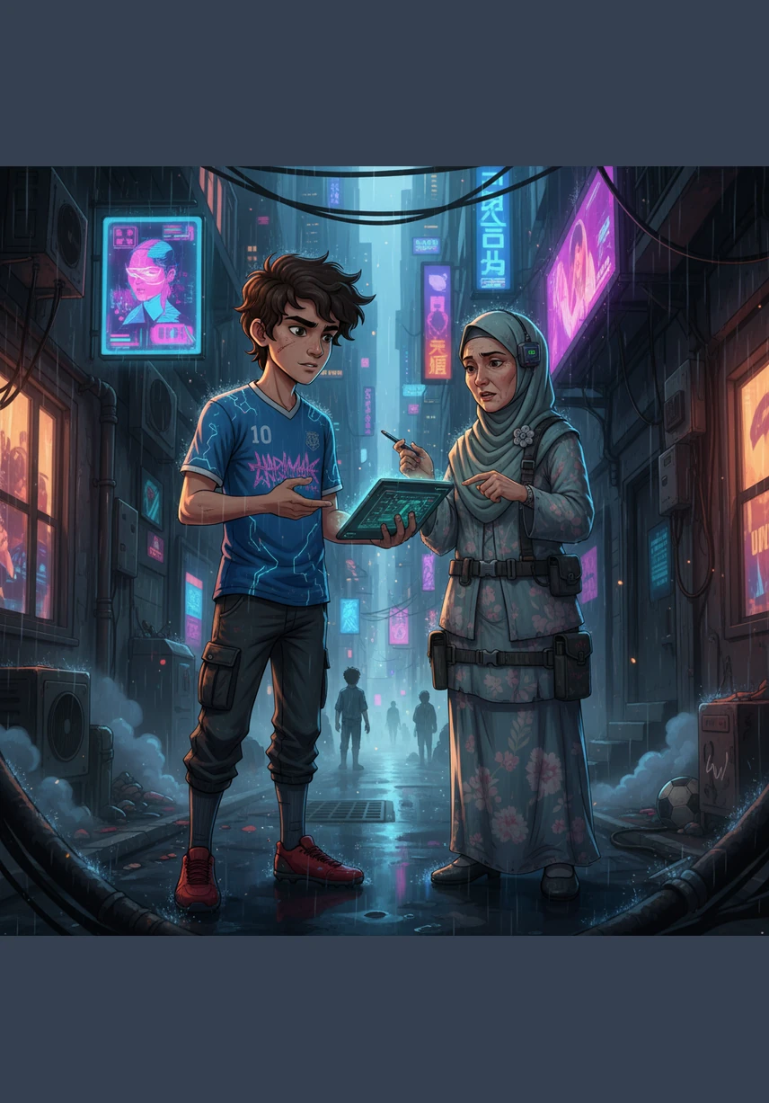 Just as Haris is about to take the first bite, Cikgu Siti appears with a friendly smile and a raised finger. She reminds Haris that the first step to any great meal starts at the sink, where soap and water wait to wash away invisible visitors.