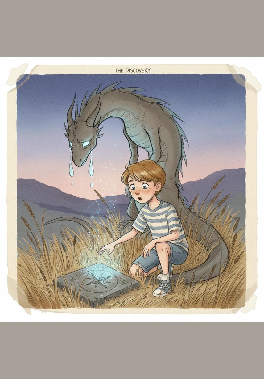 Leo discovers a mysterious, empty coloring book hidden in his toy chest that seems to pulse with a faint light.