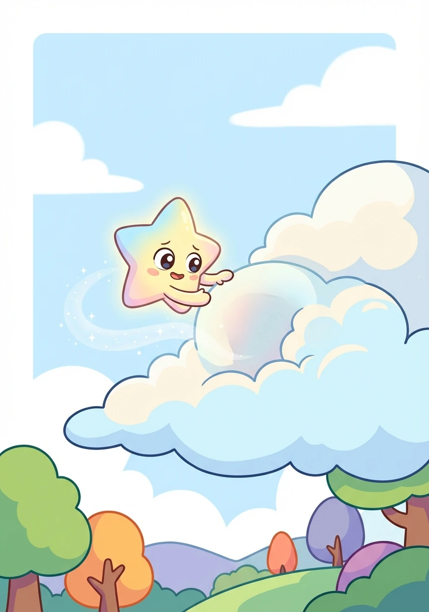 Twinkle gently called out, "Luna, are you hiding there? We miss your beautiful light!"