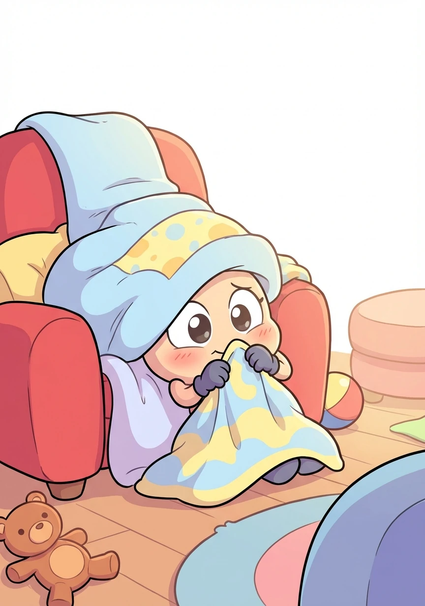 Luna peeked out shyly. "I was just feeling a little silly!" she whispered.