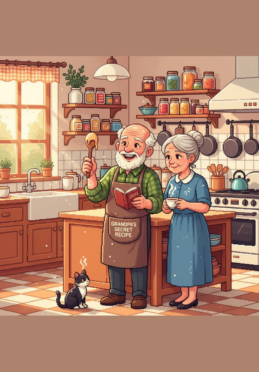 Arthur and Martha share a joyful moment in their safe and organized bathroom, feeling empowered by their surroundings. With the right tools and precautions in place, they continue to enjoy their independence and the comfort of their own home.