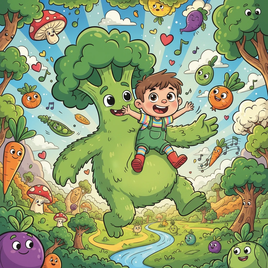 Nino dan Momo Si Monster Brokoli