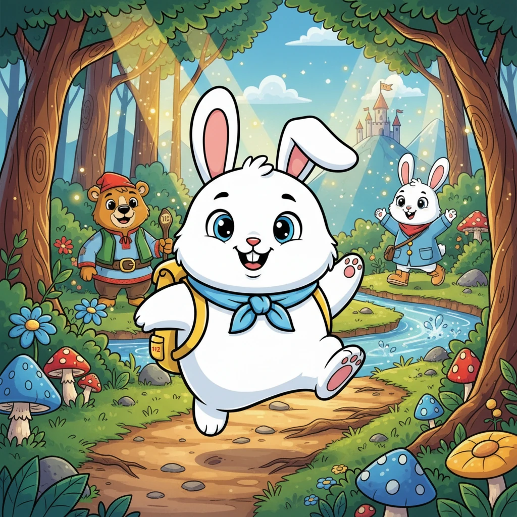 The Adventures of Bunny Fluff and the Magic Number 112 - 教育故事