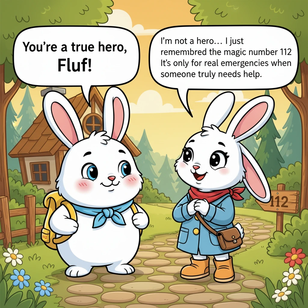 "You're a true hero, Fluff!" Rita exclaimed, her eyes sparkling. Fluff blushed, shaking his head modestly. "I'm not a hero," he explained, "I just rem