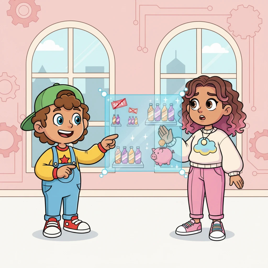 Matt, the 'Key Account Captain,' then brought in their friendly partner, Jordan, the 'Distributor Dynamo.' Together, they reviewed the new, smarter plan: fewer 'super-duper sales,' fairer prices for their special drinks, and lots more 'sparkly display stands' in stores. Jordan, initially a little worried, smiled brightly as AIRA suggested using the saved 'sale-event' money to make those displays extra special and eye-catching.