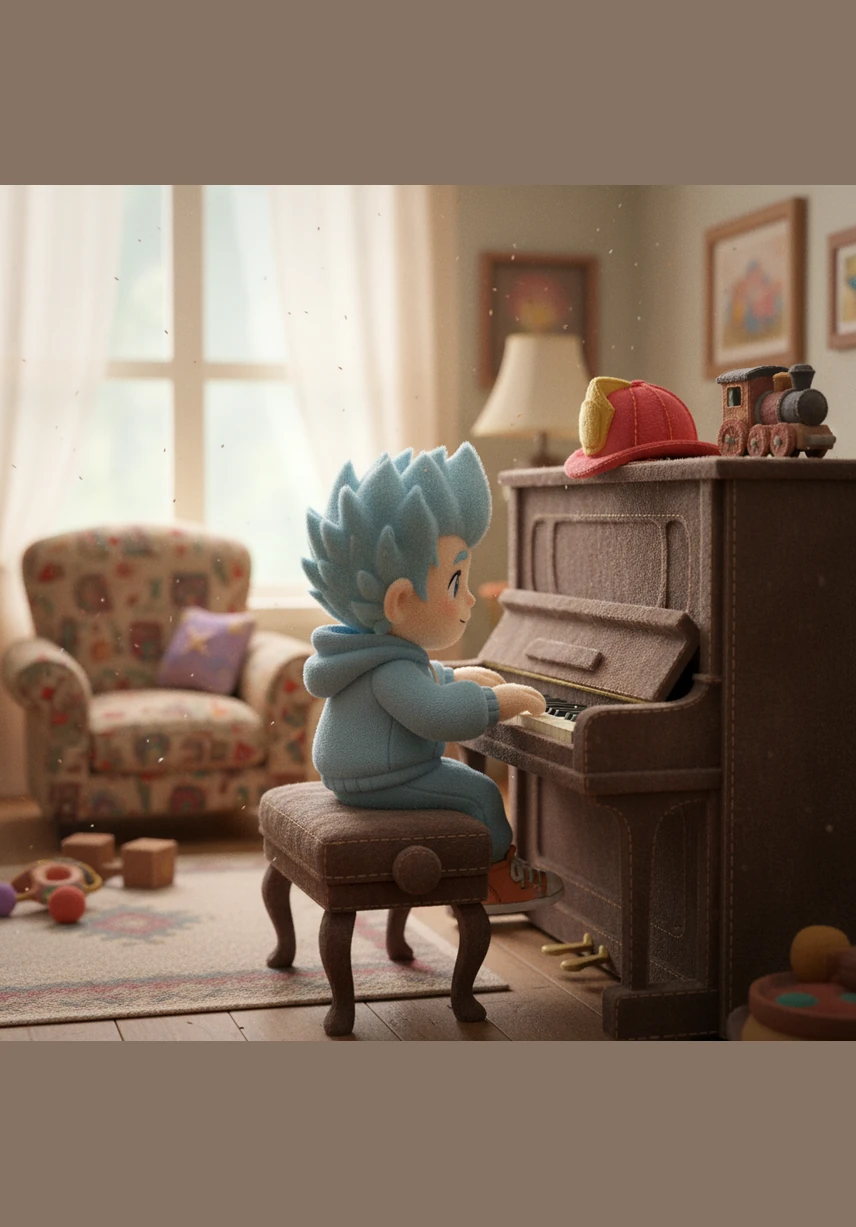 Cameron spent hours at his dusty upright piano, his fingers dancing over the keys in search of a heroic tune. He wanted a melody that sounded like a helping hand and felt like a warm hug. But every note he played felt too slow or too quiet for the brave firefighters he admired so much.