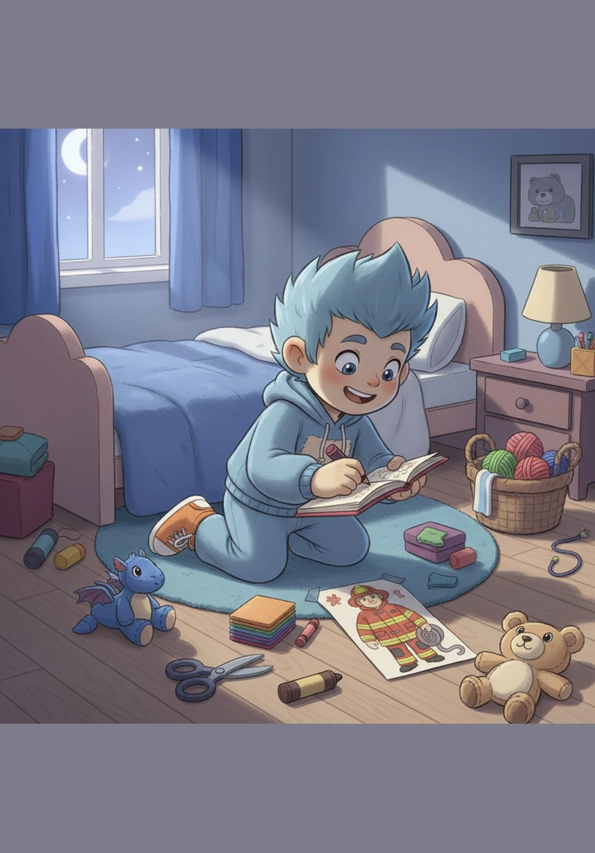 Racing back to his room, Cameron grabbed his notepad and began to scribble lyrics as fast as his pen could move. He thought about Sam, the bravest of them all, who was always ready to save the day with a smile. The words "He’s the hero next door" appeared on the page like magic.