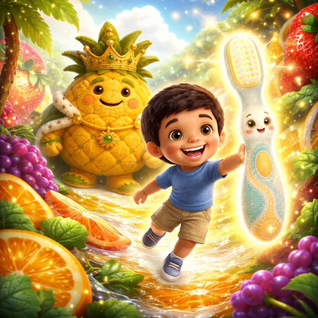 Badr and the Magic Toothbrush: An Adventure in Fruit World