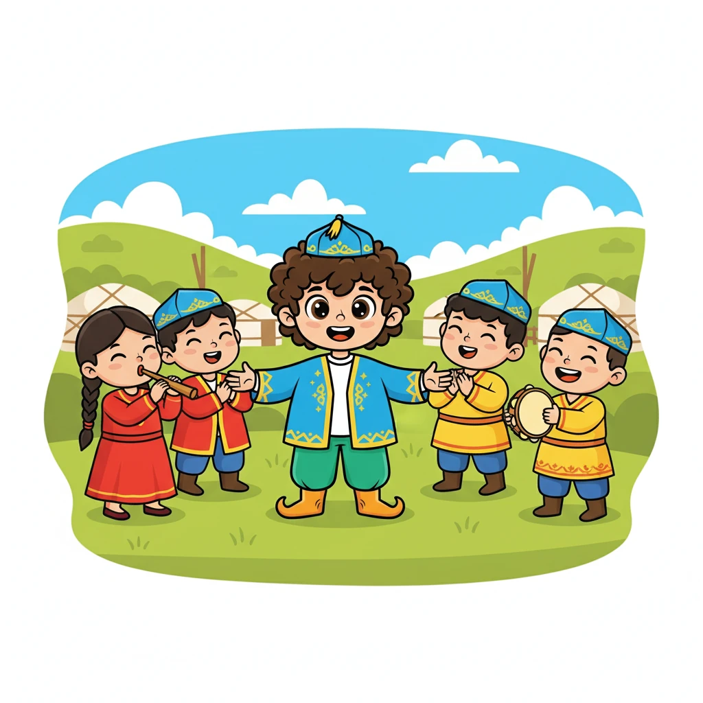 Даниярдың ауылдағы достары оның қызығушылығын қолдады. Олар бірге ойын ойнап, ән айтты.