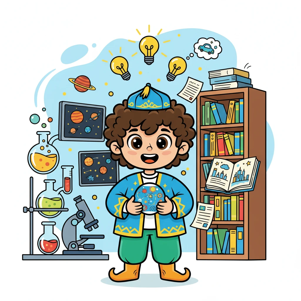 Данияр ғылым мен білімге ұмтылды. Ол жаңалық ашуға, еліне пайда келтіруге тырысты.