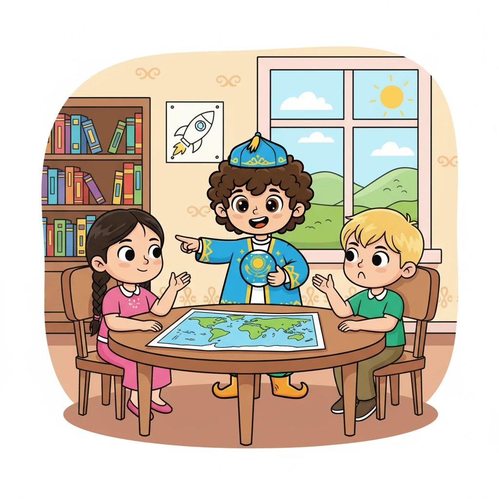 Данияр достарымен бірге Қазақстанның әлемдегі орны туралы талқылады. Олардың мақсаты – елімізді дамыту.