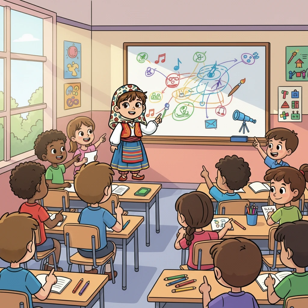 Ertesi gün, okulda bir proje ödevi vardı. Elif, bu proje için çok heyecanlandı. Proje, kendi yeteneklerini ve ilgi alanlarını keşfetmek üzerineydi.