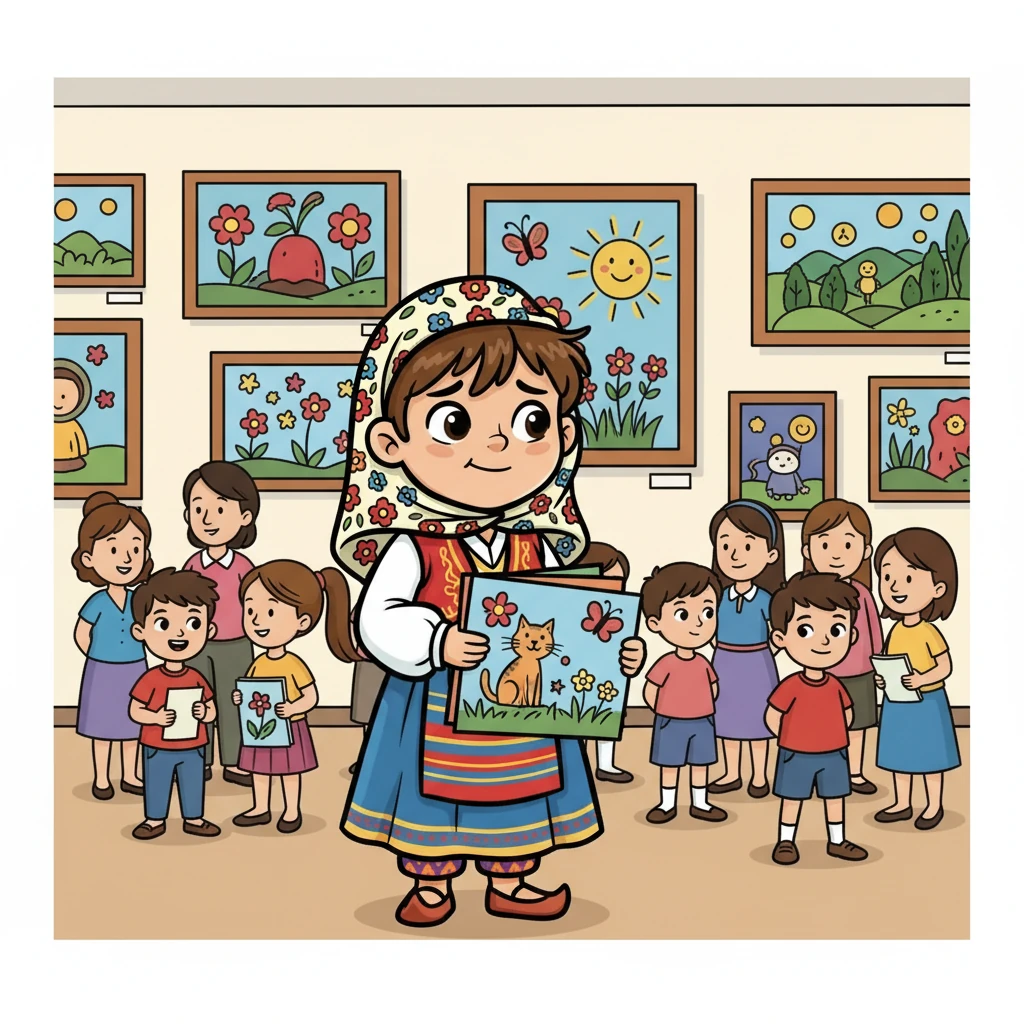 Sergi günü geldiğinde, Elif çok heyecanlıydı. Resimlerini sergilemek, diğer öğrencilerin ve öğretmenlerinin beğenisini kazanmak istiyordu. Ama aynı zamanda, eleştirilmekten de çekiniyordu.