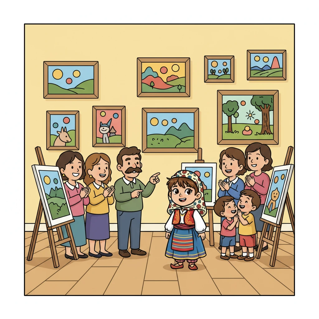 Sergi açıldı ve insanlar resimleri incelemeye başladı. Elif, insanların tepkilerini merakla izliyordu. Bazı insanlar resimlerine hayranlıkla bakarken, bazıları yorum yapıyordu.