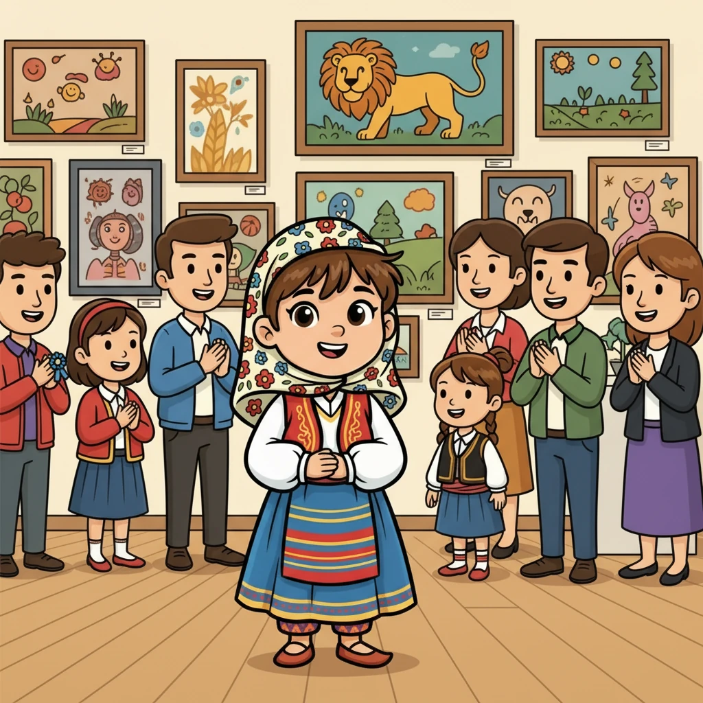 Elif, sergi sonunda çok mutlu ve gururluydu. Kendi yeteneklerini keşfetmiş, cesaretini ve kararlılığını göstermişti. 'Aslan yattığı yerden belli olur' sözünün anlamını tam olarak kavramıştı.