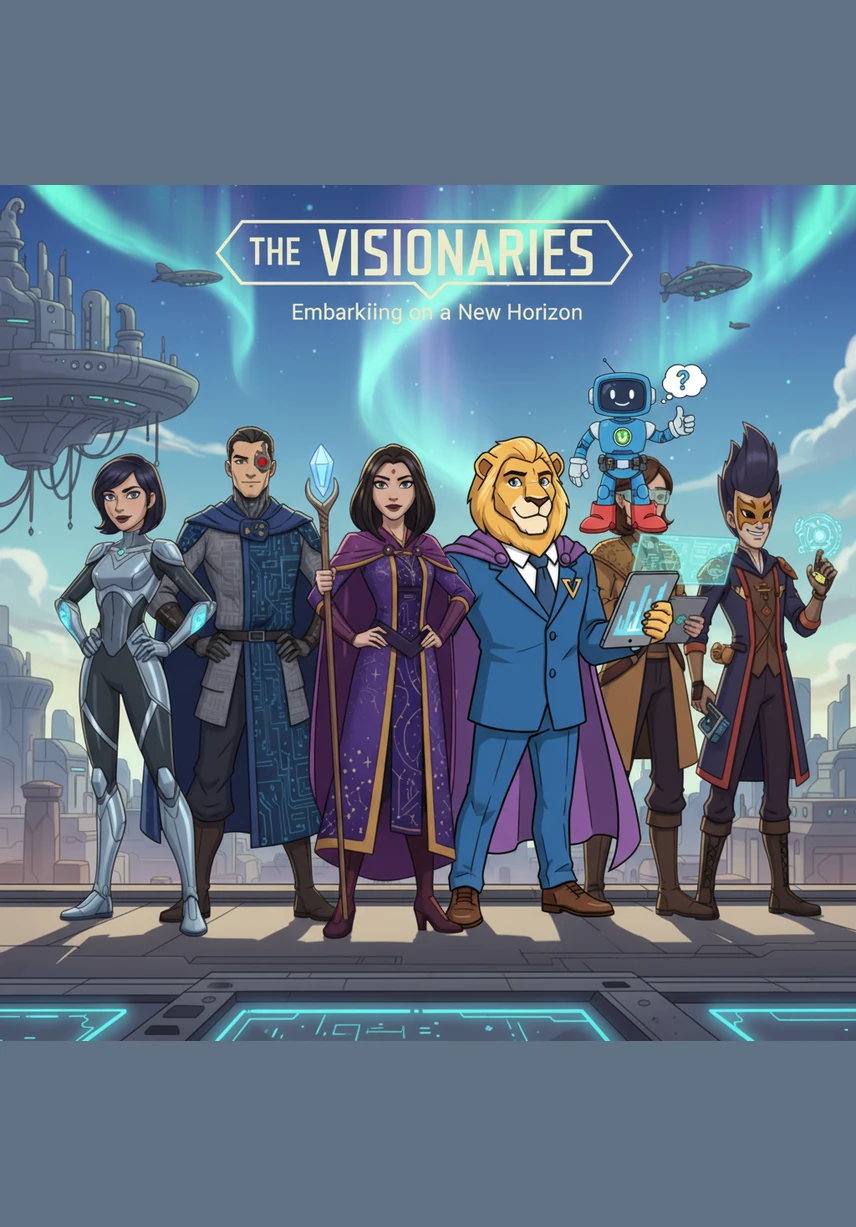 Nova stands before a vast, obsidian void that suddenly ignites with a pulse of electric blue light. In the center, the majestic Premium Paradise symbol begins to rotate, casting long, volumetric shadows across the infinite starfield as the journey into the future begins.