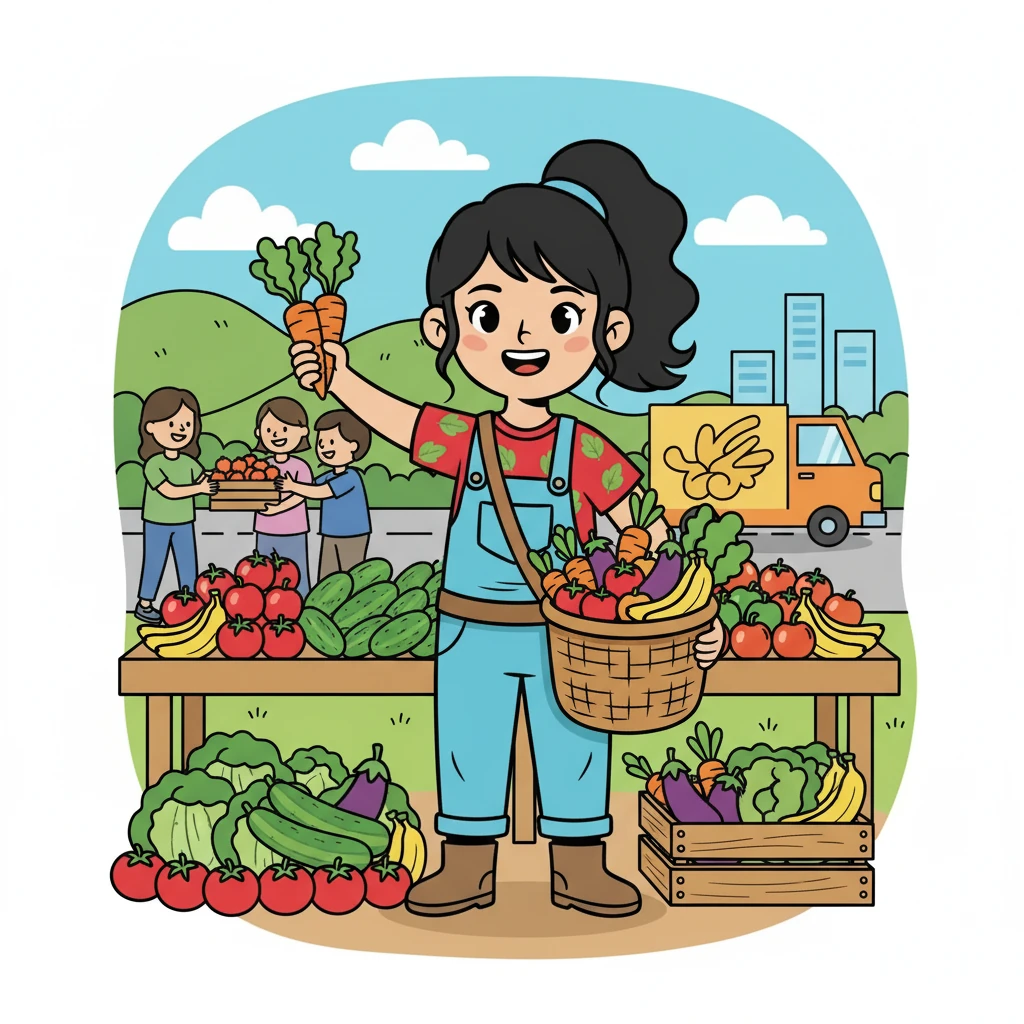 Sayurbox mulai beroperasi, menghubungkan petani dengan pembeli. Hasil panen yang segar dan berkualitas tinggi kini dapat diakses dengan mudah. Petani tersenyum, melihat perubahan positif dalam hidup mereka.