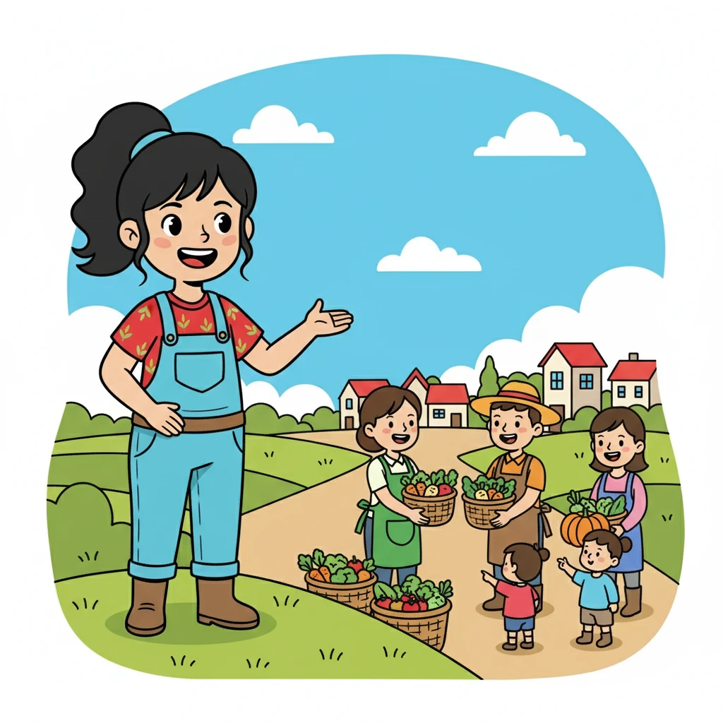 Amanda menyaksikan keajaiban yang ia ciptakan. Petani mendapatkan harga yang lebih baik, dan konsumen menikmati sayuran segar langsung dari kebun. Senyum bahagia menghiasi wajah mereka.