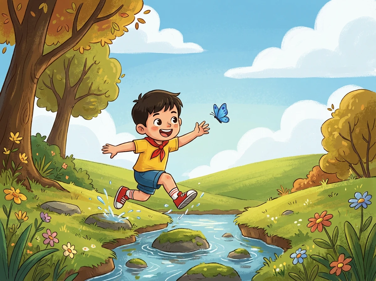 小明立刻跑过去,关切地问:“奶奶,您要过马路吗?我扶您吧!”